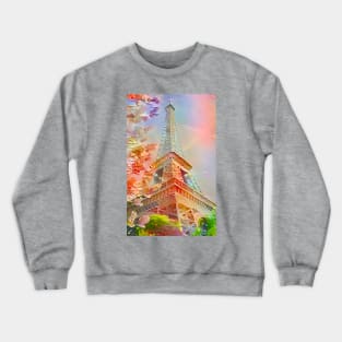 Eiffel Tower, painted! Crewneck Sweatshirt